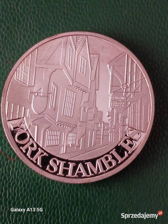 MedalNumizmat W Brytania York Shambles Lustrzane Konin