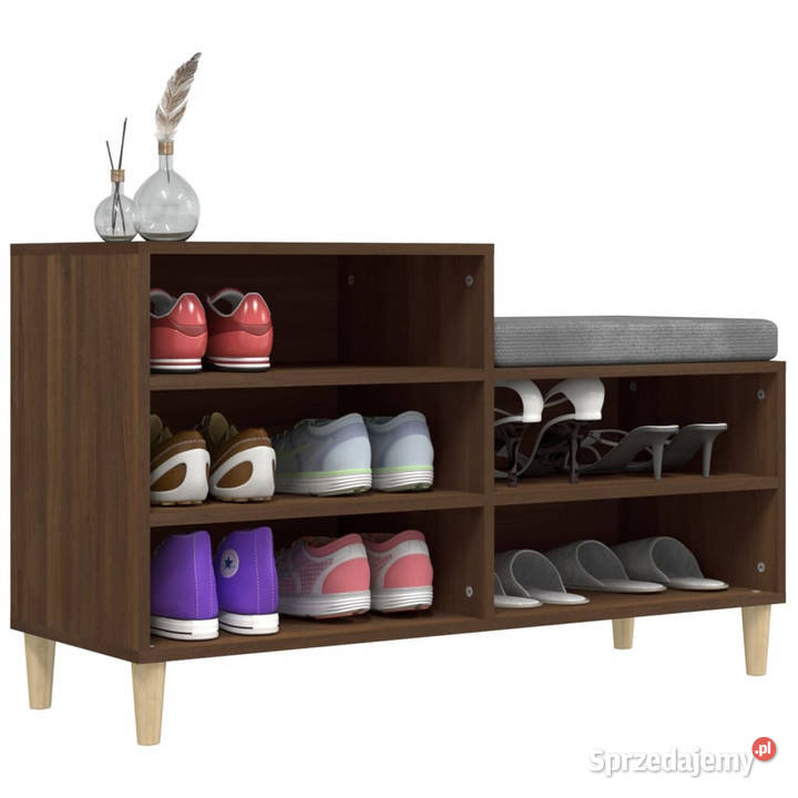 Szafka na buty brązowy dąb 102x36x60 WM819731 Warszawa sprzedam