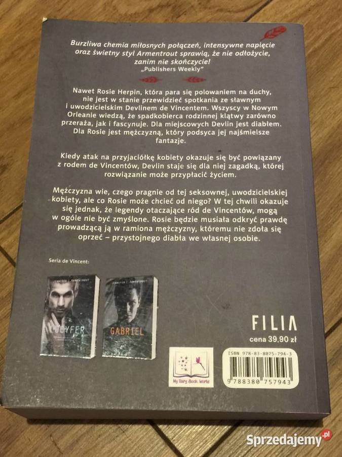 3 książki Lucyfer Gabriel Devlin Jennifer L Leszno