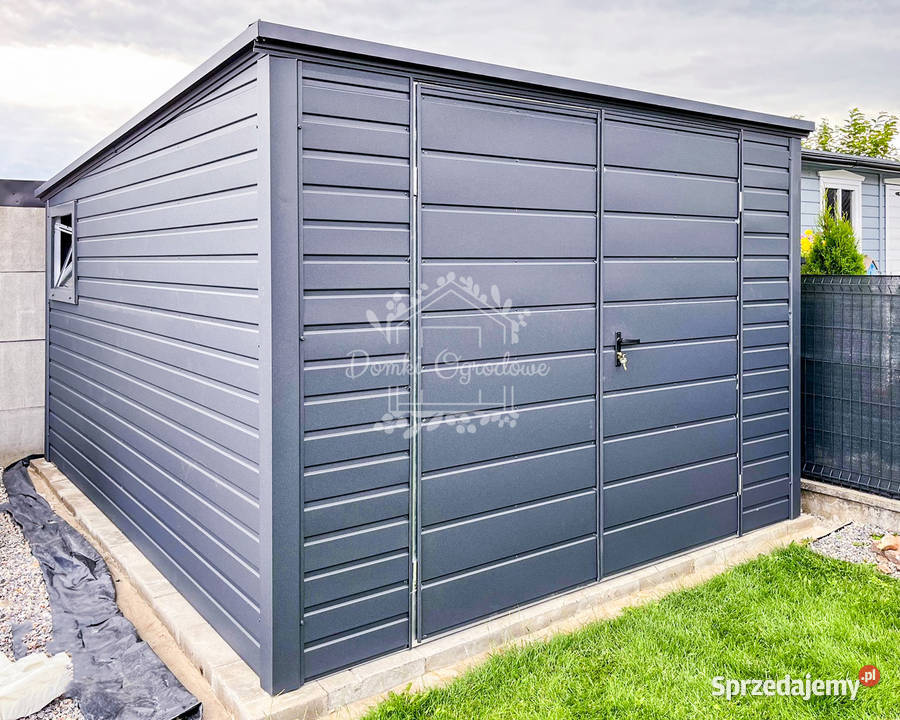 Schowek Domek ogrodowy 3x4m antracyt dach spad w Braniewo