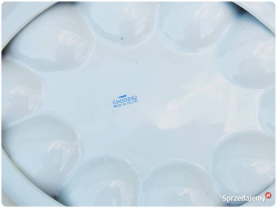 Porcelana Chodzież Talerz Patera na jajka Fason lubuskie