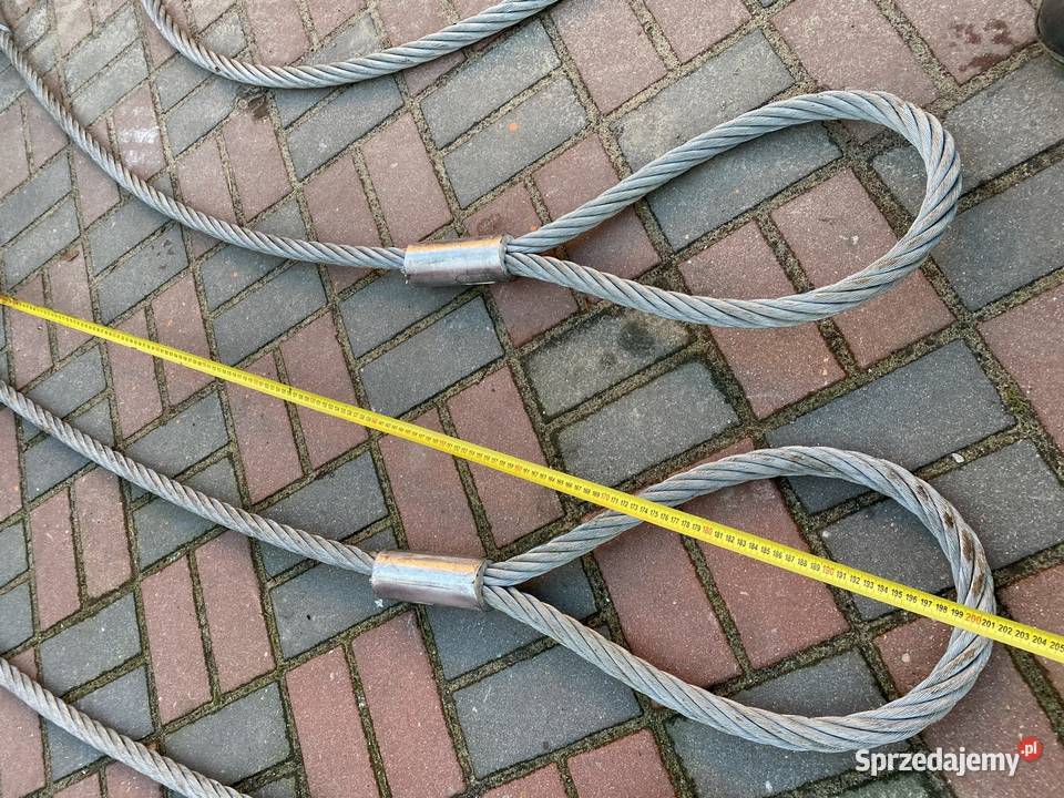 Lina Stalowa z Pętlą Zawiesie Linowe 7000 8000 Nowy Tomyśl sprzedam