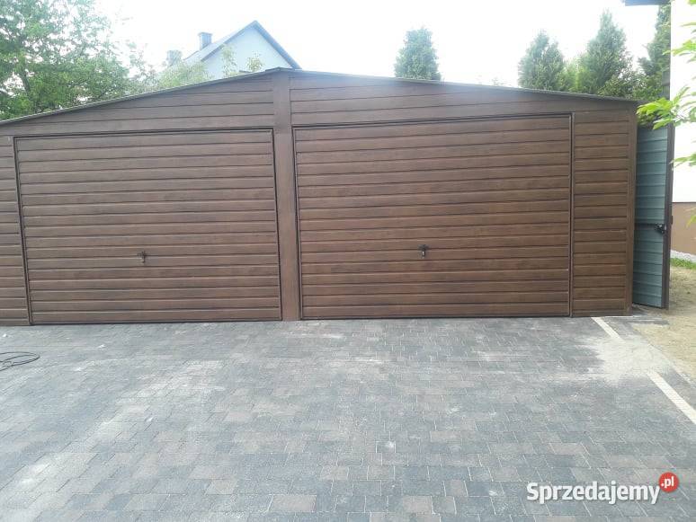 Garaż Blaszany 15x6 jednospadowy Zielony Włoszczowa