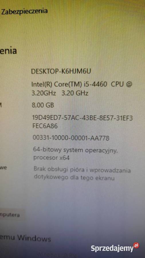 Komputer do gier i5 4460 gtx1650 super SSD 240 Kielce