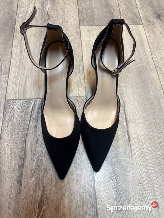 41 Czarne ekskluzywne czółenka szpilki Czółenka Kraków sprzedam