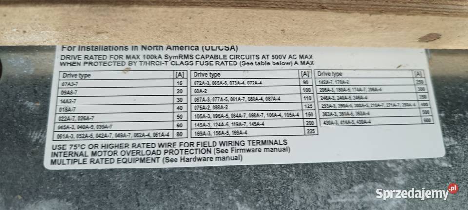 Falownik ABB ACS880 01 145A 3 E200 k473 145A Produkcja Wiązów