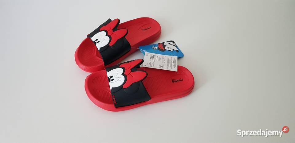 Nowe Klapki dzieci Minnie Mouse myszka 3132 Klapki Obuwie sprzedam