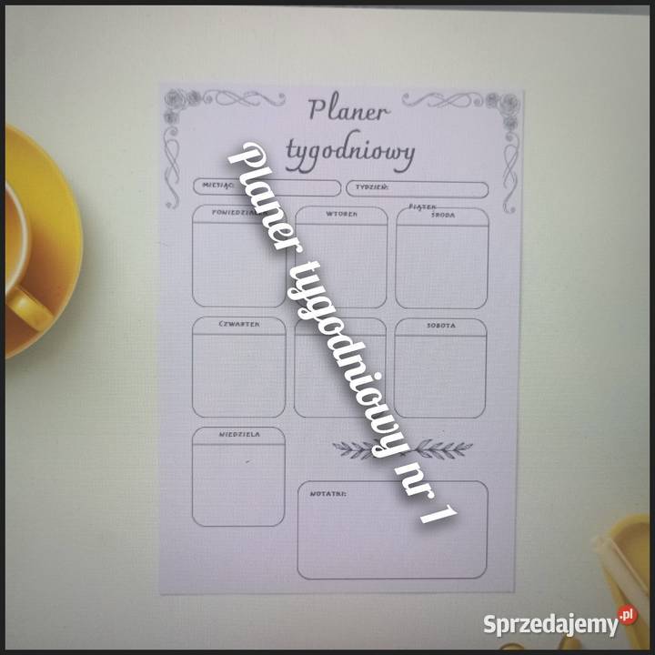 Planery tygodniowe pdf