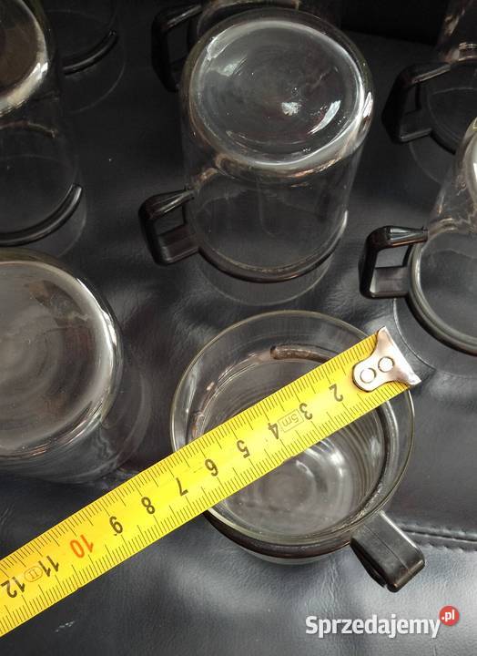 Szklanki Prl z plastikowym uchwytem Nakło nad Notecią sprzedam