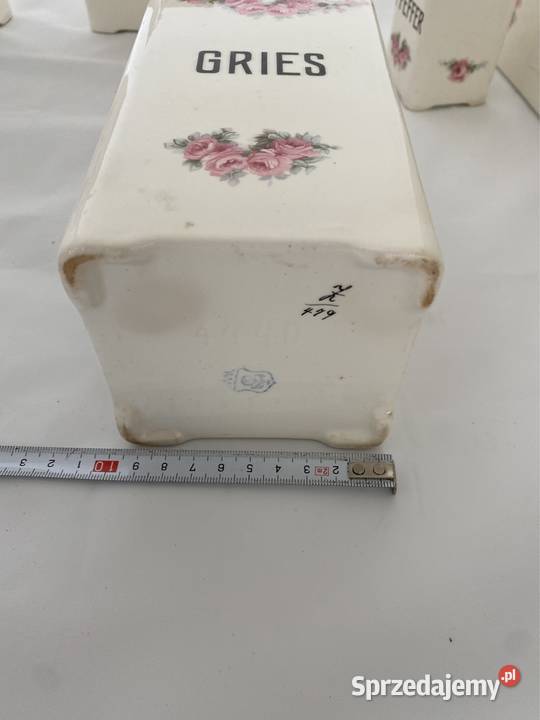 Porcelanowe pojemniki kuchenne RVR Bad Rodach biały Pruszków