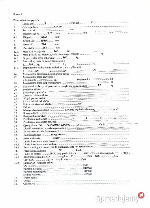 Przyczepa lekka Łańcut