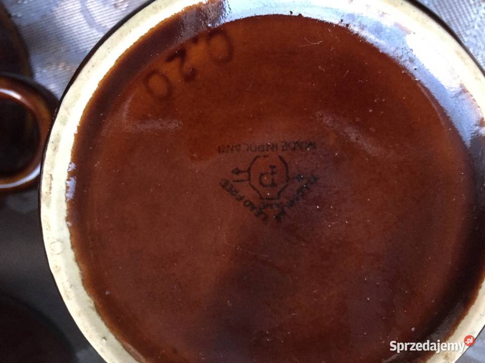 Fajans Pruszków z PRL bulionówki i cukiernica Porcelana i szkło Warszawa sprzedam