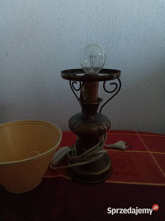 Lampa z abażurem emi policjane 1976 Warszawa