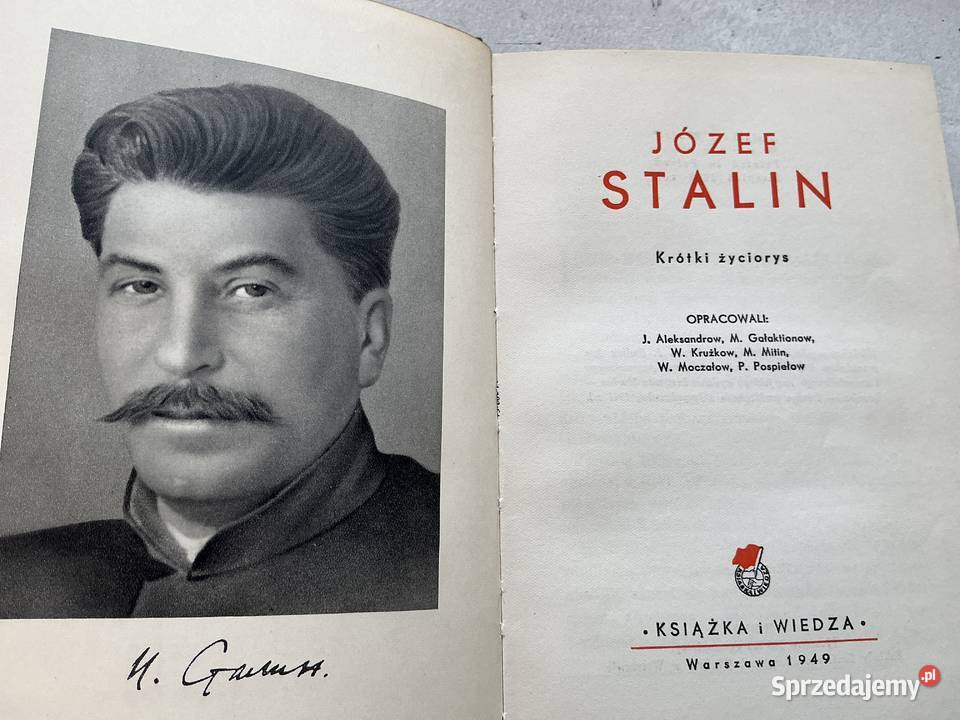 Ksiazka J Stalin krotli zyciorys Warszawa