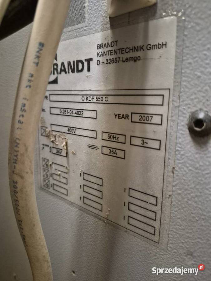 Sprzedam Okleiniarkę Brandt KDF 550C