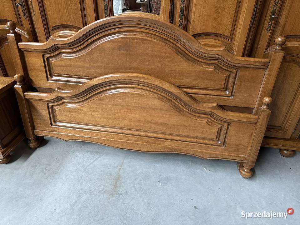 Dębowa sypialnia łóżko 160 szafki komoda lustro Sławoszewek