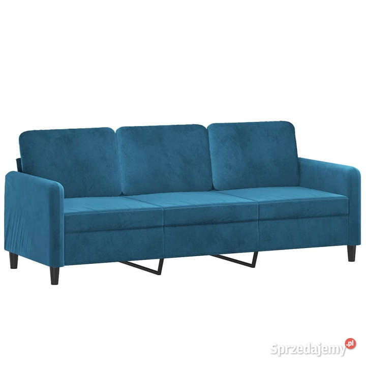 Sofa 3osobowa niebieski 180 tapicerowana Dom i Ogród Warszawa