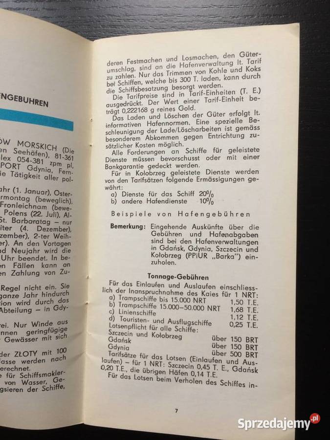 1183 Informator O Polskich Portach Morskich Antykwariat Szczecin