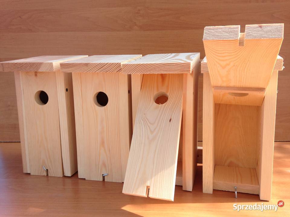 budki ptaków x 4 Sławno