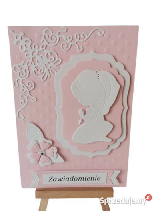 ZAWIADOMIENIA KOMUNIA DZIEWCZYNKA KLĘCZĄCA Poznań