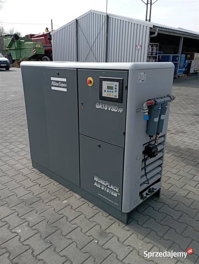 Sprężarka śrubowa ATLAS COPCO GA18 VSDFF 185kw Kompresory