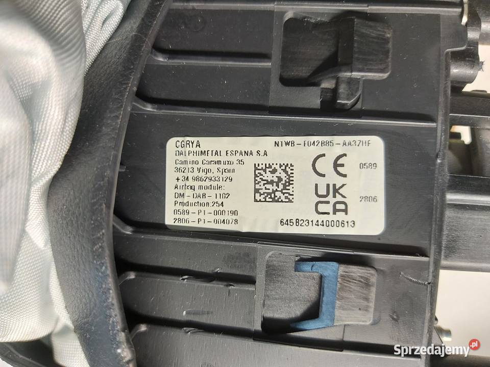 Ford Ranger VI 6 2024r PODUSZKA AIR BAG KIEROWCY osobowe dolnośląskie
