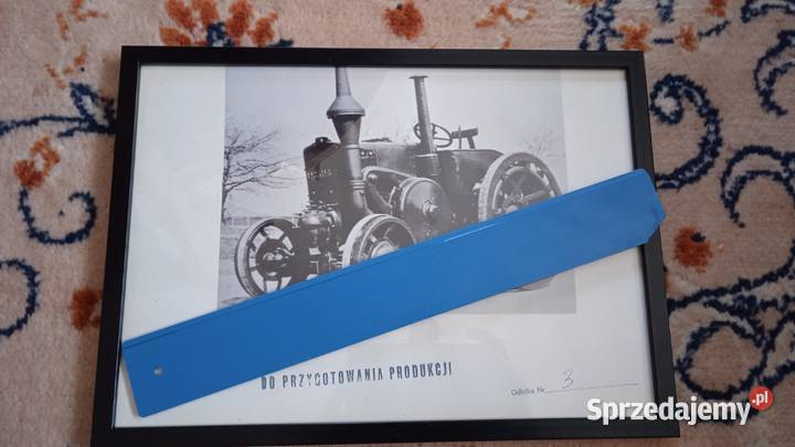 Obrazek z ciągnikiem Ursus C 45 pamiątka Pozostałe