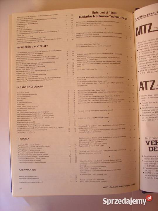 Auto Technika Motoryzacyjna pełny Rocznik 1986 Łódź
