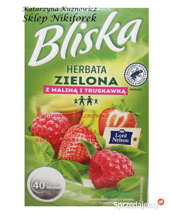 Bliska Lord Nelson herbata zielona malina Stare Miasto