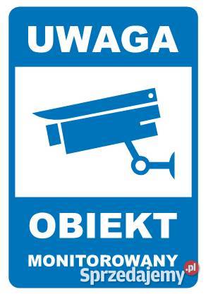 Naklejka obiekt monitorowany 150x100mm Kamionna