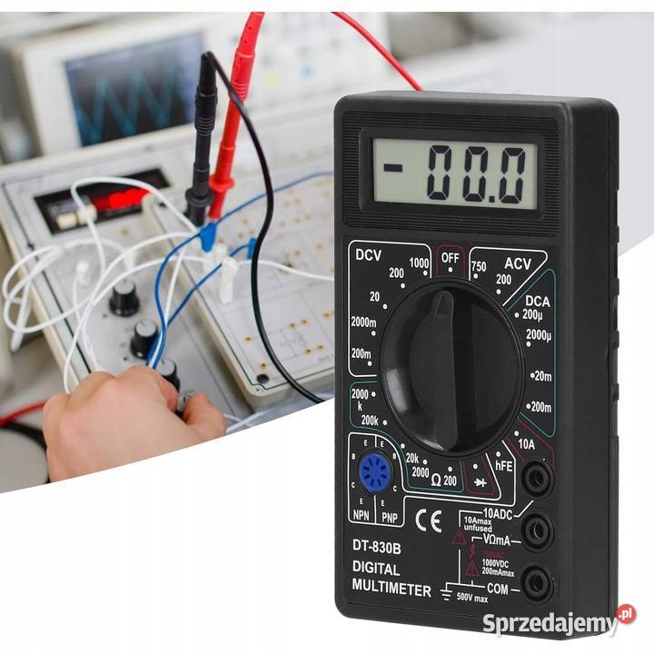 Mini Multimetr Cyfrowy DT830B ACDC 01000V 010A Ludźmierz sprzedam