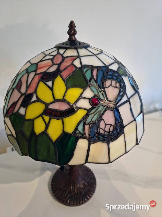Tiffany lampa witrażowa stołowa nocna biurowa Zaręba