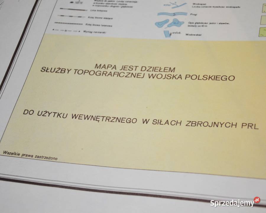 Tatry Polskie wojskowe mapy topograficzne 1984r Antykwariat Pomiechówek