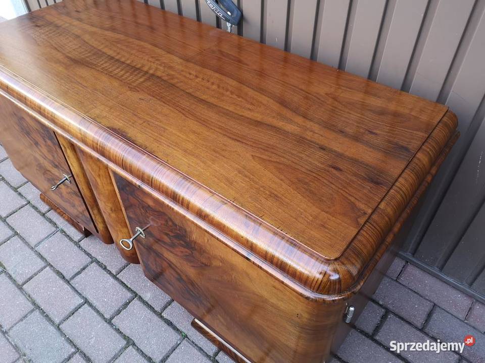 Komoda Szafka RTV ARTDECO Orzech Niska Stara Swarzędz