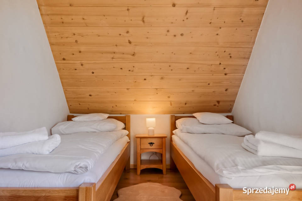 Domek z bali Zawoja wynajem SAUNA KOMINEK TARAS 2 piętra