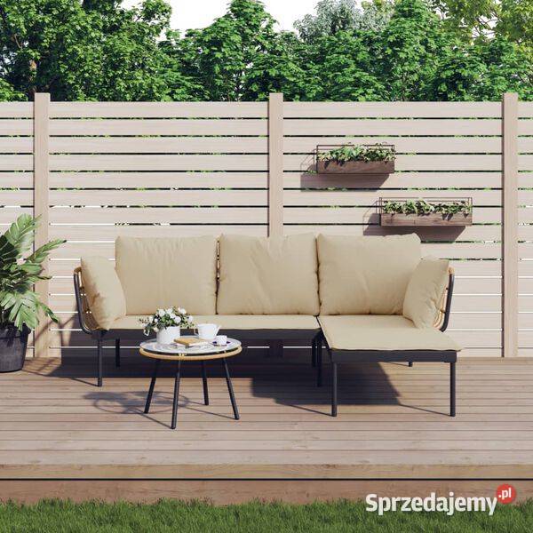 vidaXL 3cz zestaw wypoczynkowy do ogrodu beżowe Warszawa