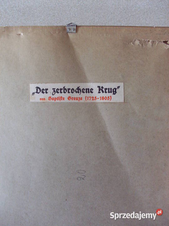 Rozbity dzban Jean Baptiste Greuze Poznań sprzedam