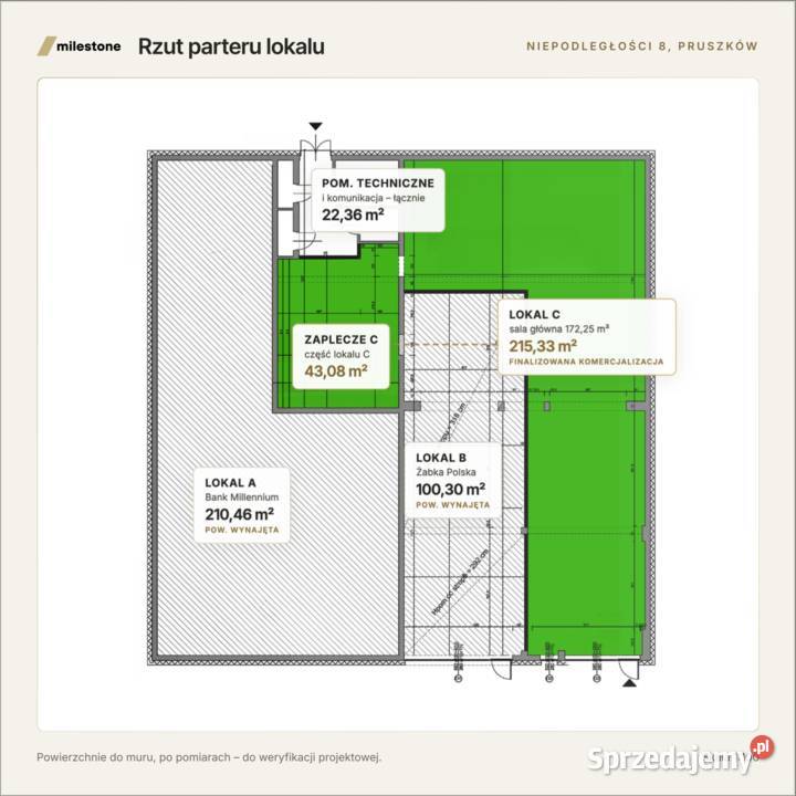 Lokal 215 m w rewitalizowanym pawilonie Pruszków mazowieckie