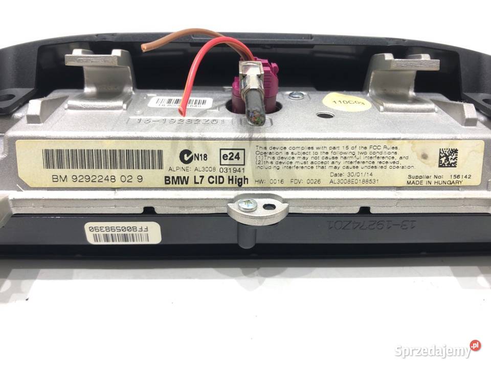 WYŚWIETLACZ BMW F32 9292248 EKRAN MONITOR osobowe