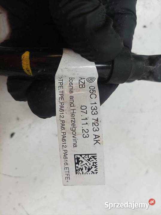 PRZEWODY PALIWOWE RURKA 10 TSI 05C133723AK Skoda Rok produkcji 2023 Części samochodowe