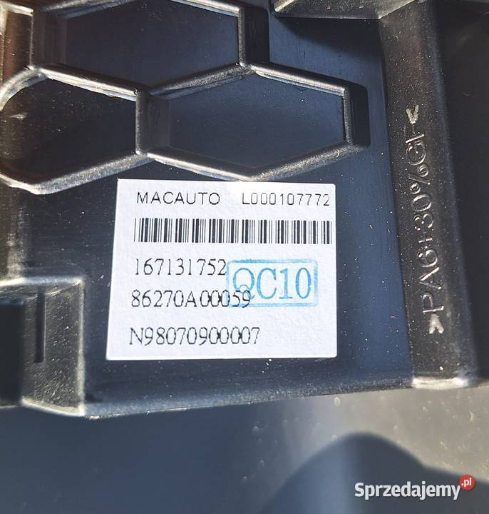 RENAULT SCENIC III TAPICERKA LEWY TYŁ 829A10268R osobowe mazowieckie Radom sprzedam