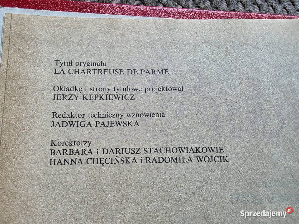 Stendhal Pustelnia parmeńska twarda Kraków