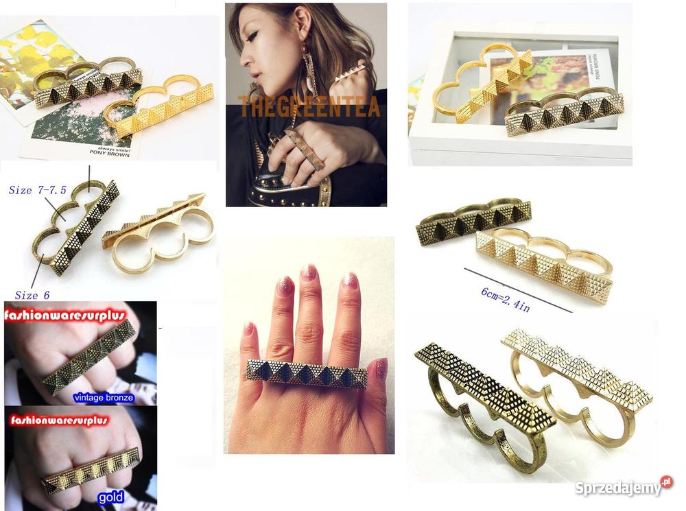 kastet na dwa trzy cztery palce double ring conn Rytel
