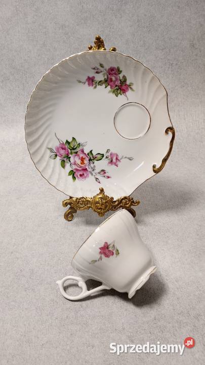 Piękny zdobiony duet filiżanka Szczecin