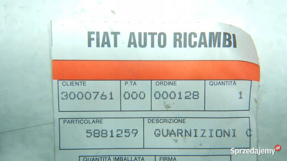 USZCZELKI SKRZYNI BIEGÓW FIAT CAMPAGNOLA UNIKAT Kolektory ssące