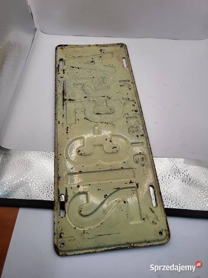 STARA TABLICA REJESTRACYJNA USA 1916 Pozostałe Rybnik sprzedam