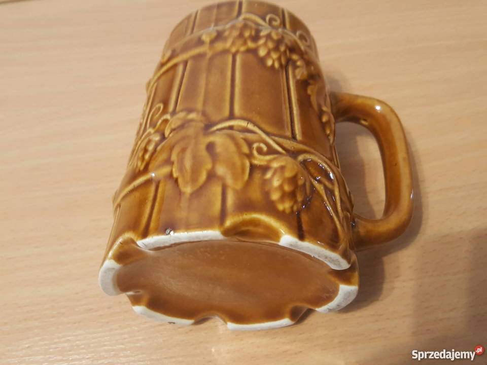 KUFEL kamionkowy do piwa kamionka z PRL z Złotniki