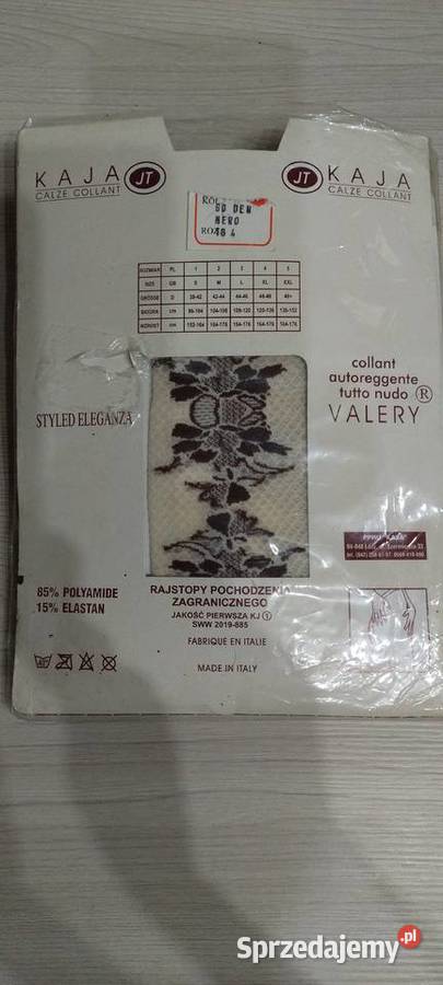 Leginsy w kolorze beżowo ecri we wzory Valery