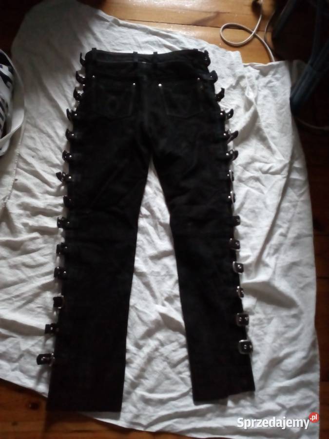 Spodnie skórzane motocyklowe MDM L nowe lubelskie Lublin