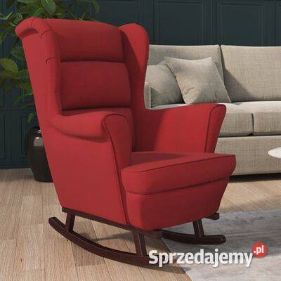 vidaXL Fotel bujany z kauczukowymi nóżkami winna Warszawa